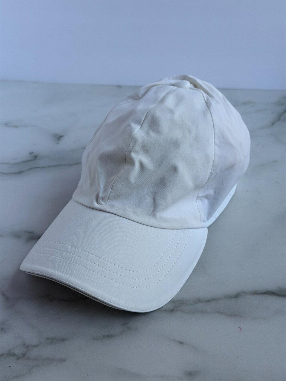 Lululemon White Running Hat Reflective Adjustable Performance Cap